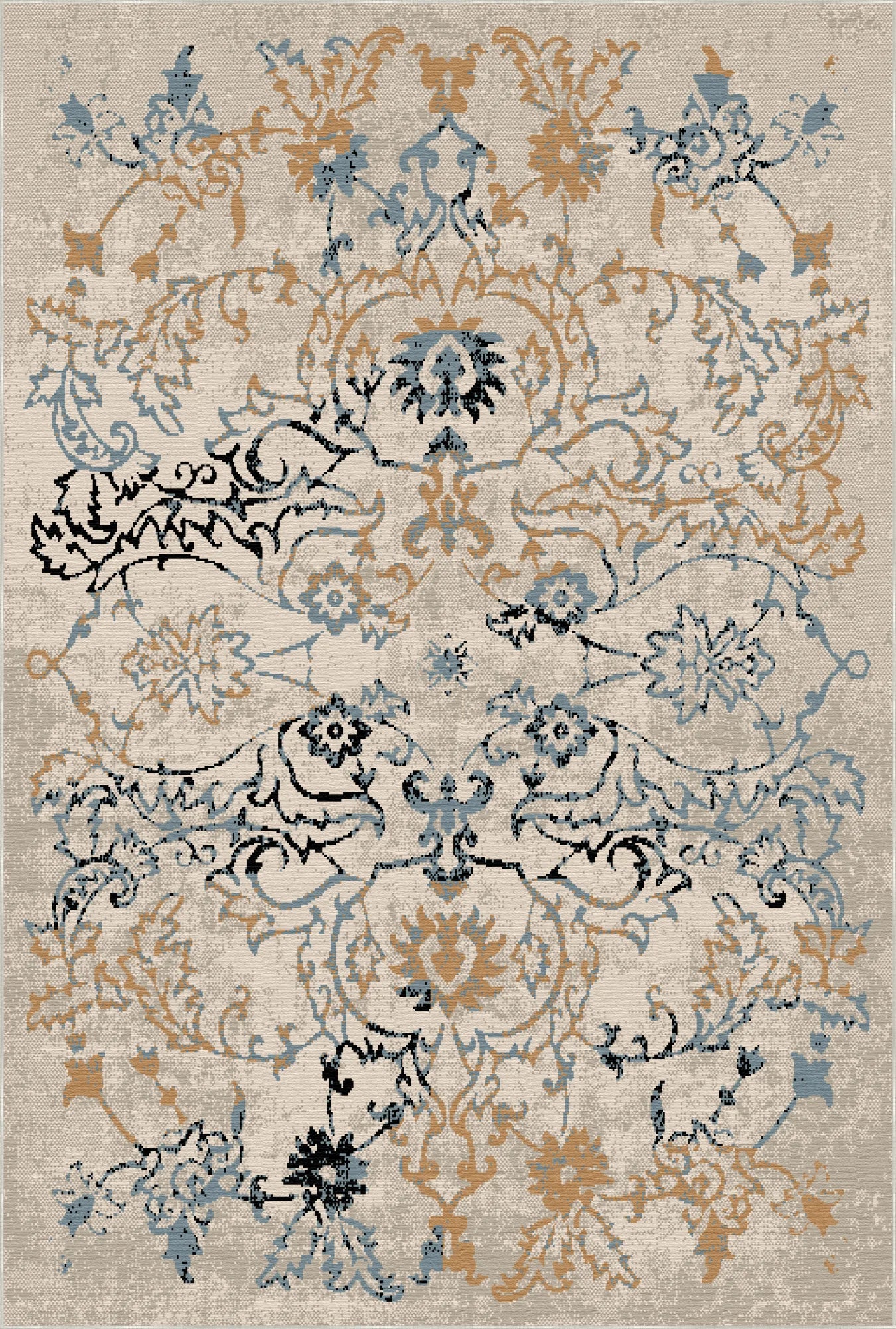 Gilded Sky Distressed Washable Rug