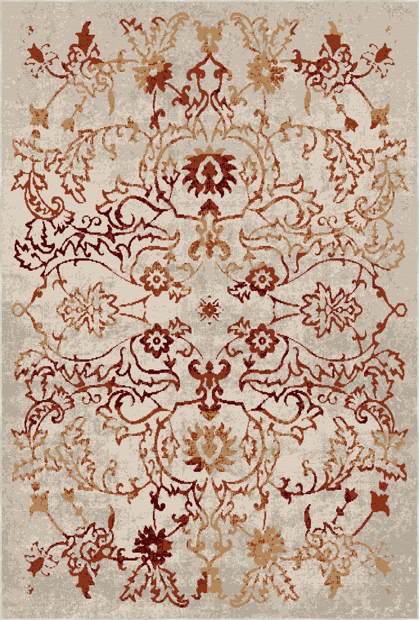Terra Bloom Distressed Washable Rug