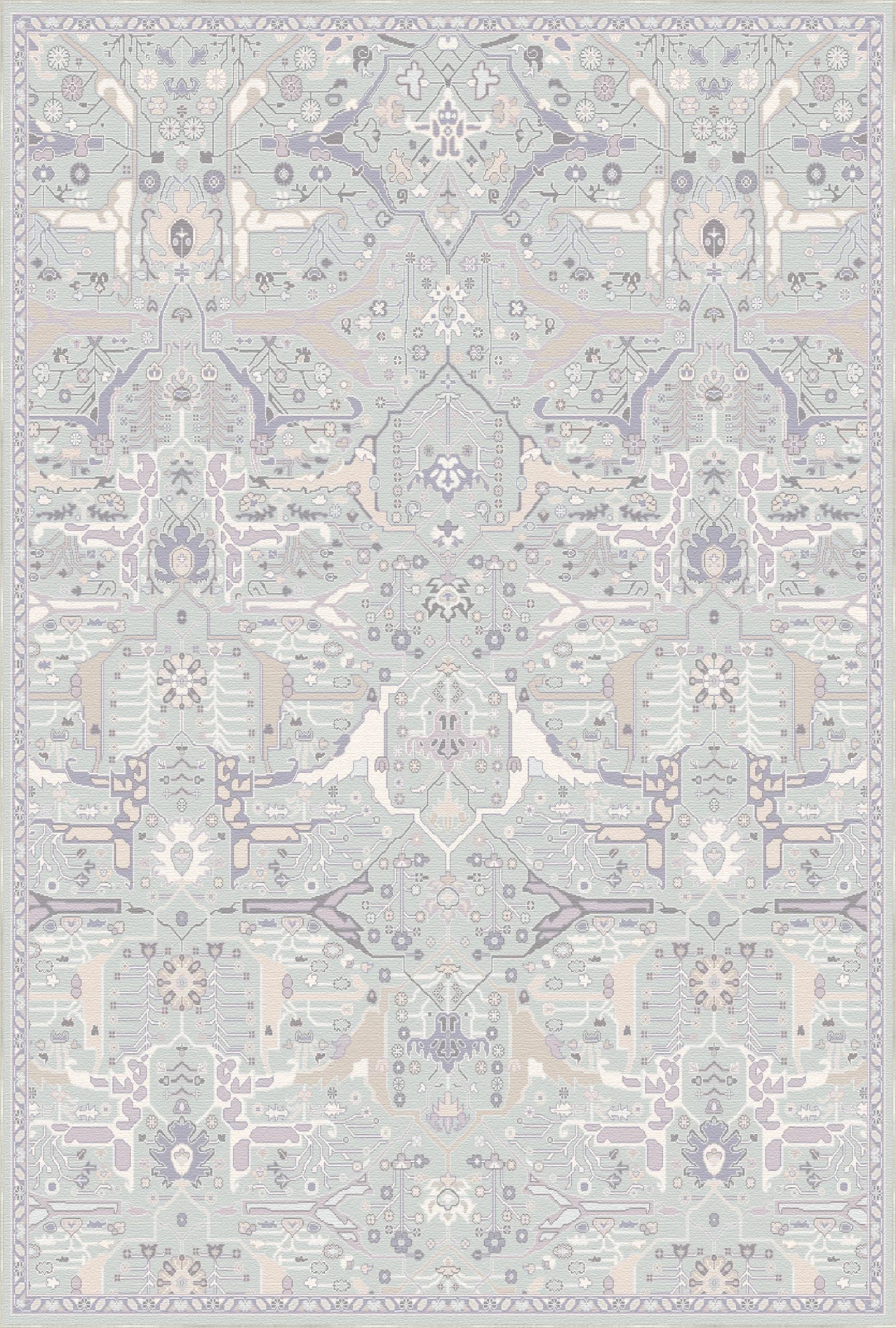 Lana Lilac Horizon Abstract Rug