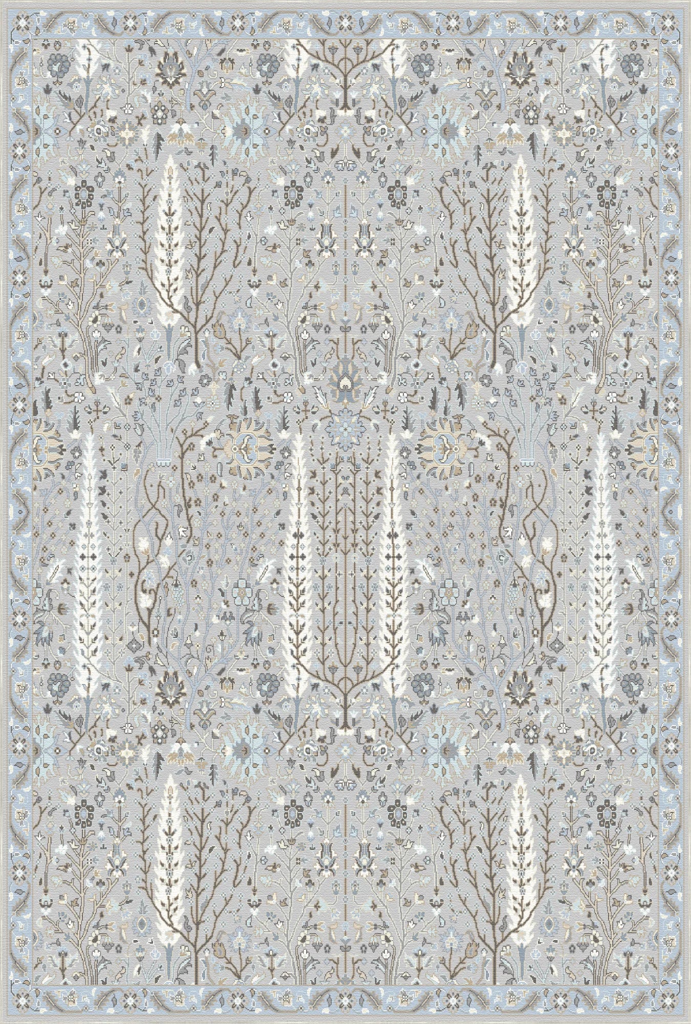 Nora Silver Arbor Floral Rug