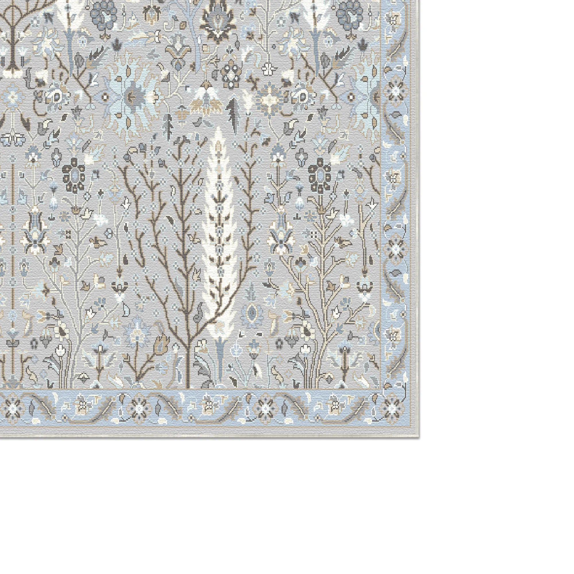 Nora Silver Arbor Floral Rug