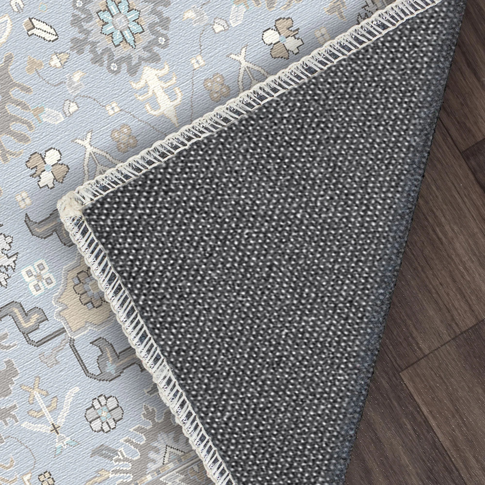 Iris Azure Oasis Washable Rug