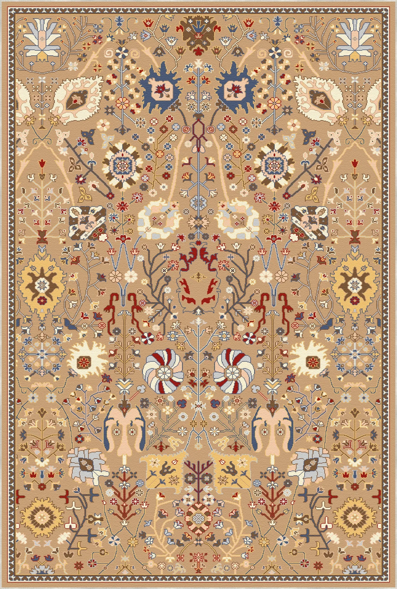 Rhea Amber Orchard Botanical Rug