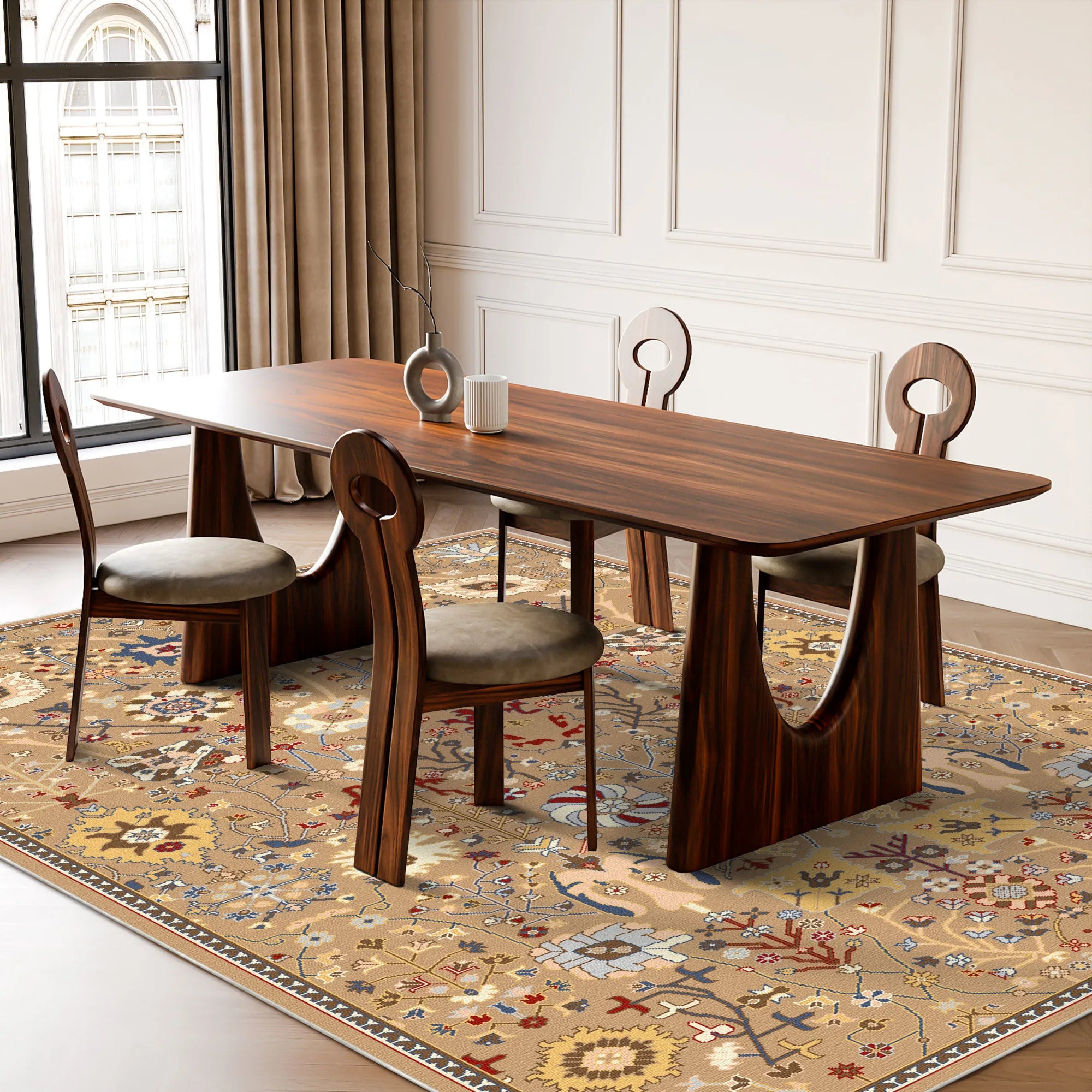 Rhea Amber Orchard Botanical Rug