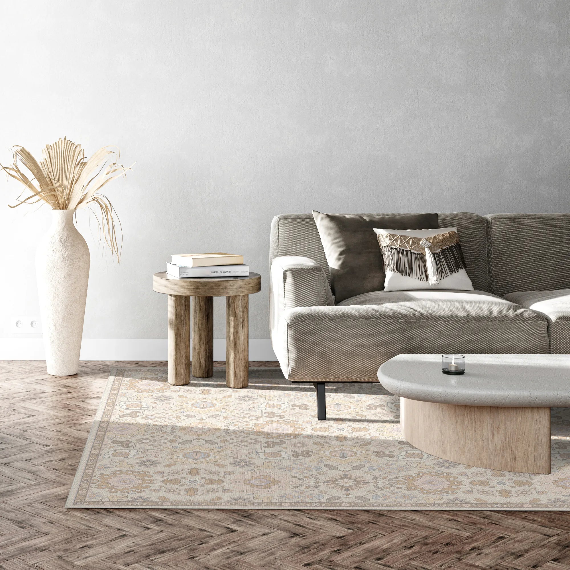 Selene Ivory Grace Transitional Rug