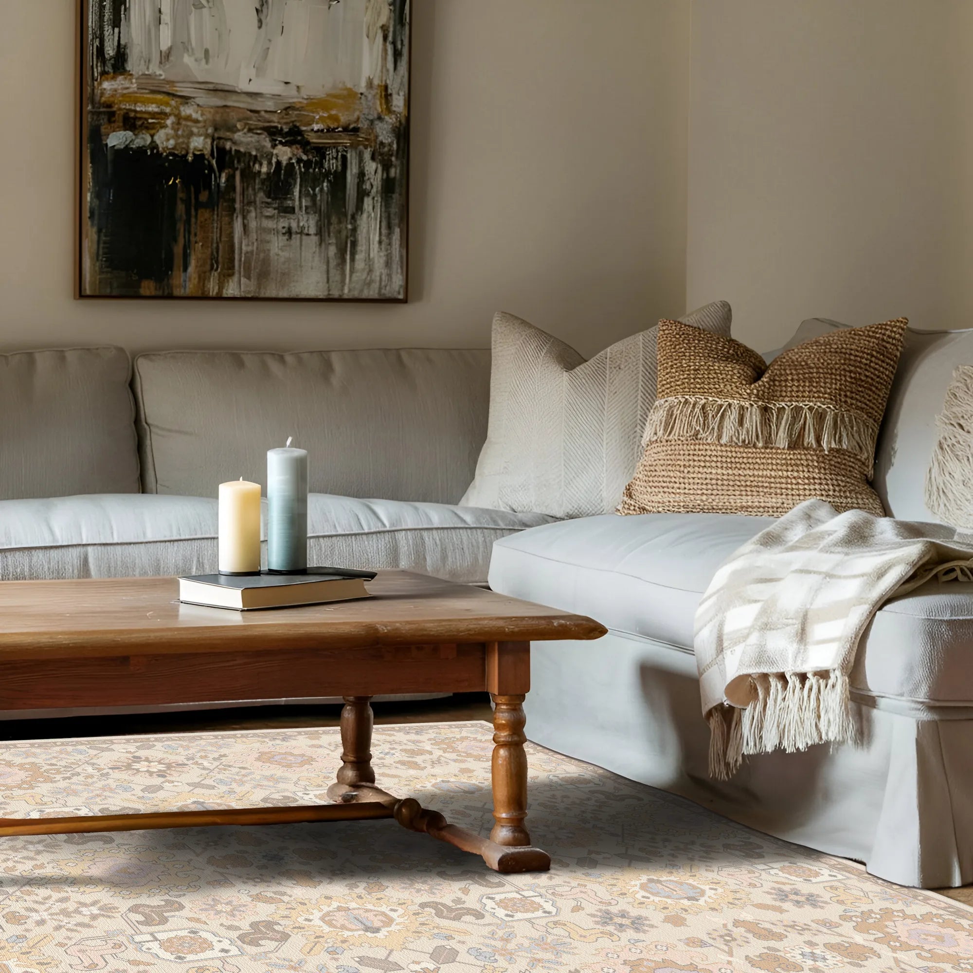 Selene Ivory Grace Transitional Rug
