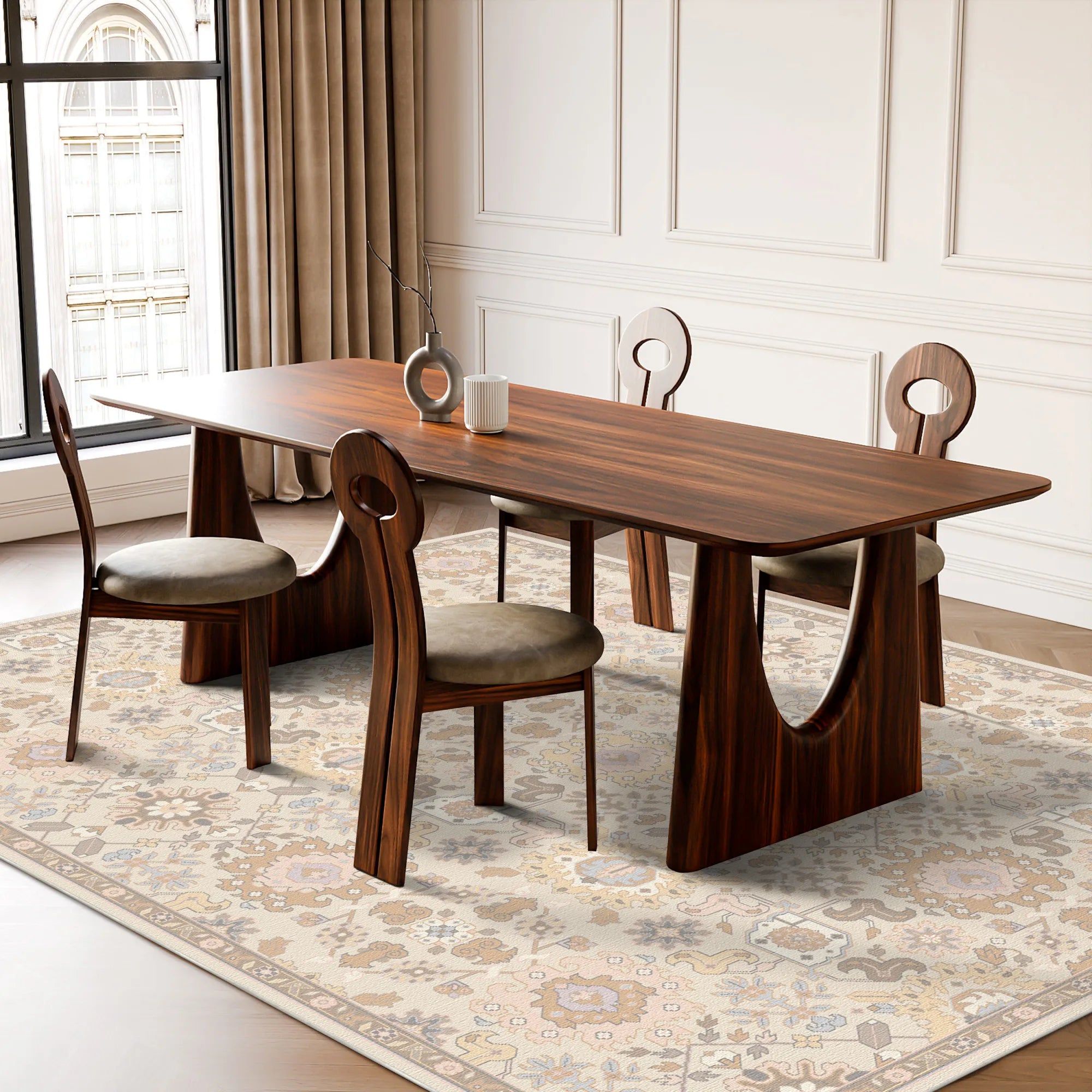 Selene Ivory Grace Transitional Rug