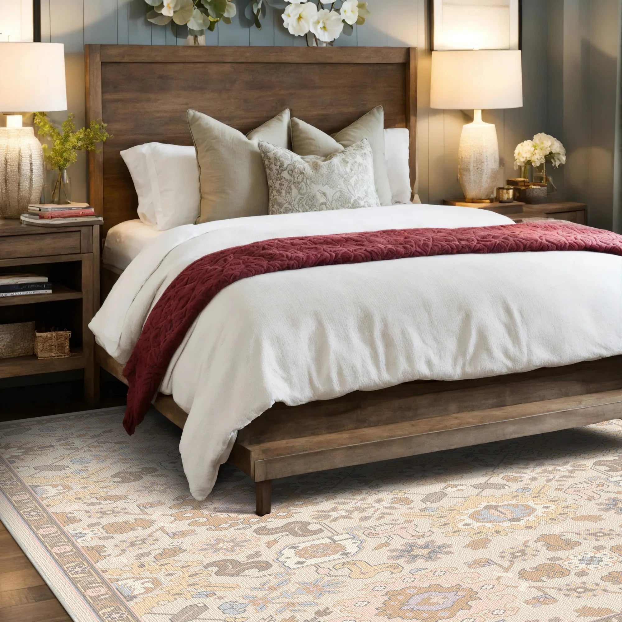 Selene Ivory Grace Transitional Rug