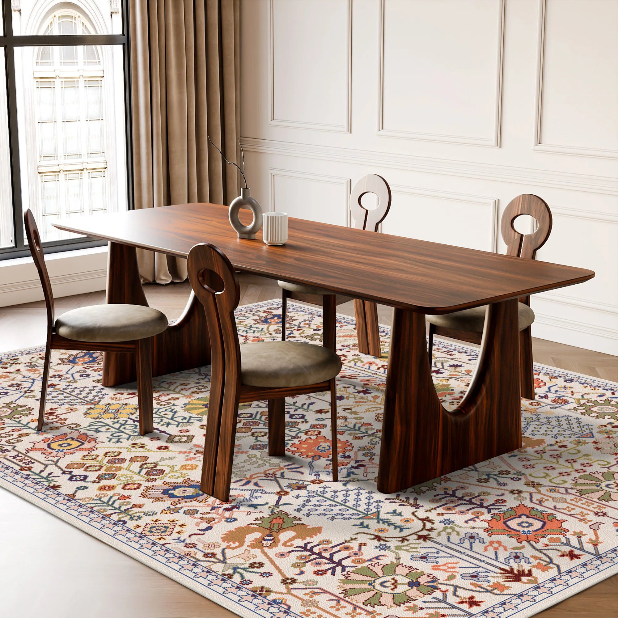 Vesta Ivory Orchard Botanical Rug