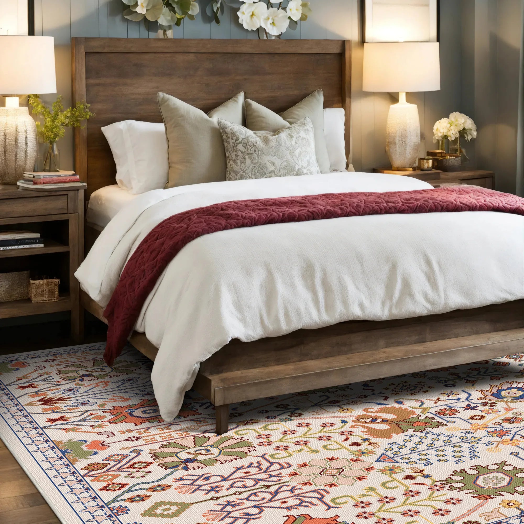Vesta Ivory Orchard Botanical Rug