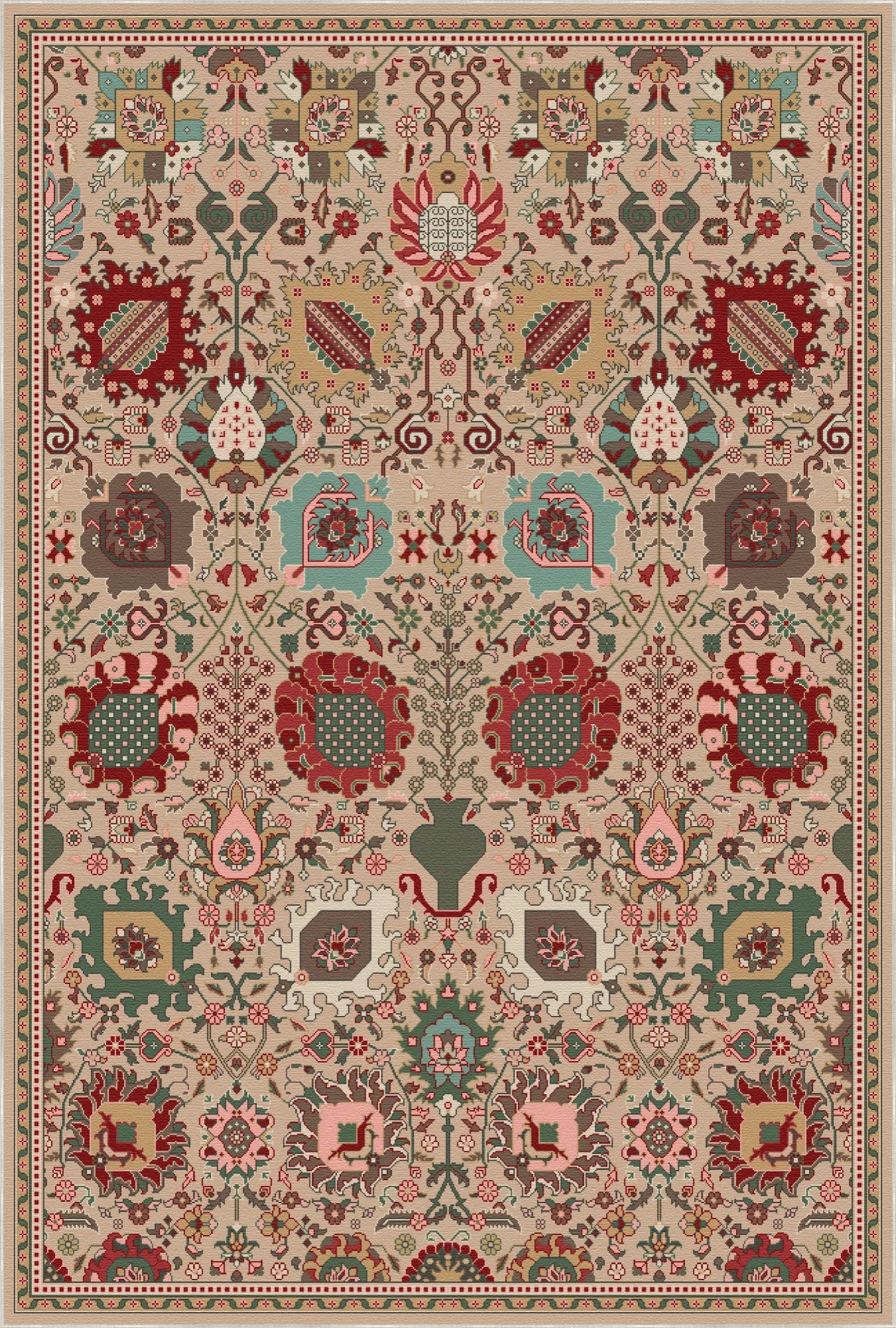 Hera Sage Heirloom Botanical Rug