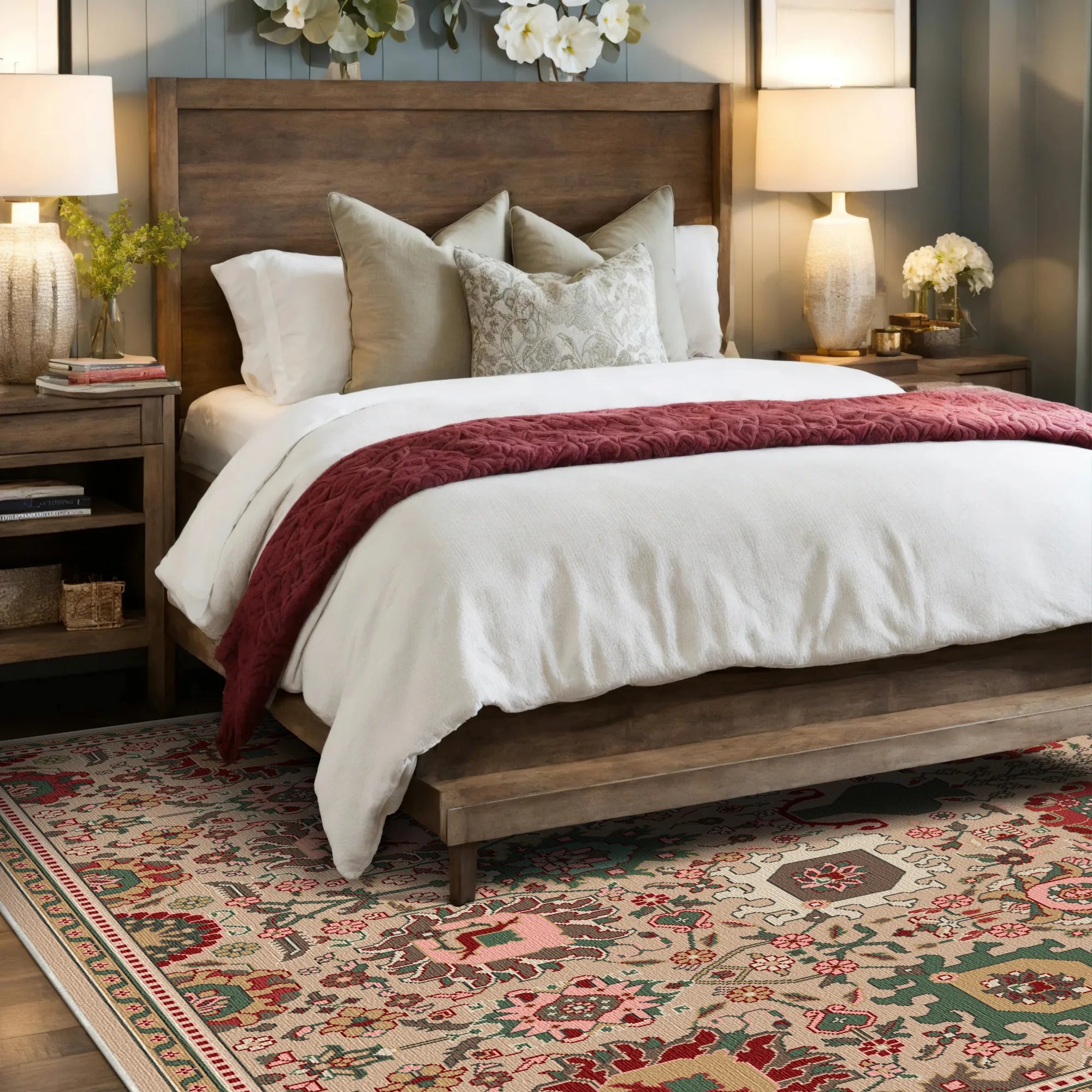 Hera Sage Heirloom Botanical Rug