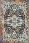Nox Indigo Sovereign Medallion Rug Indigo