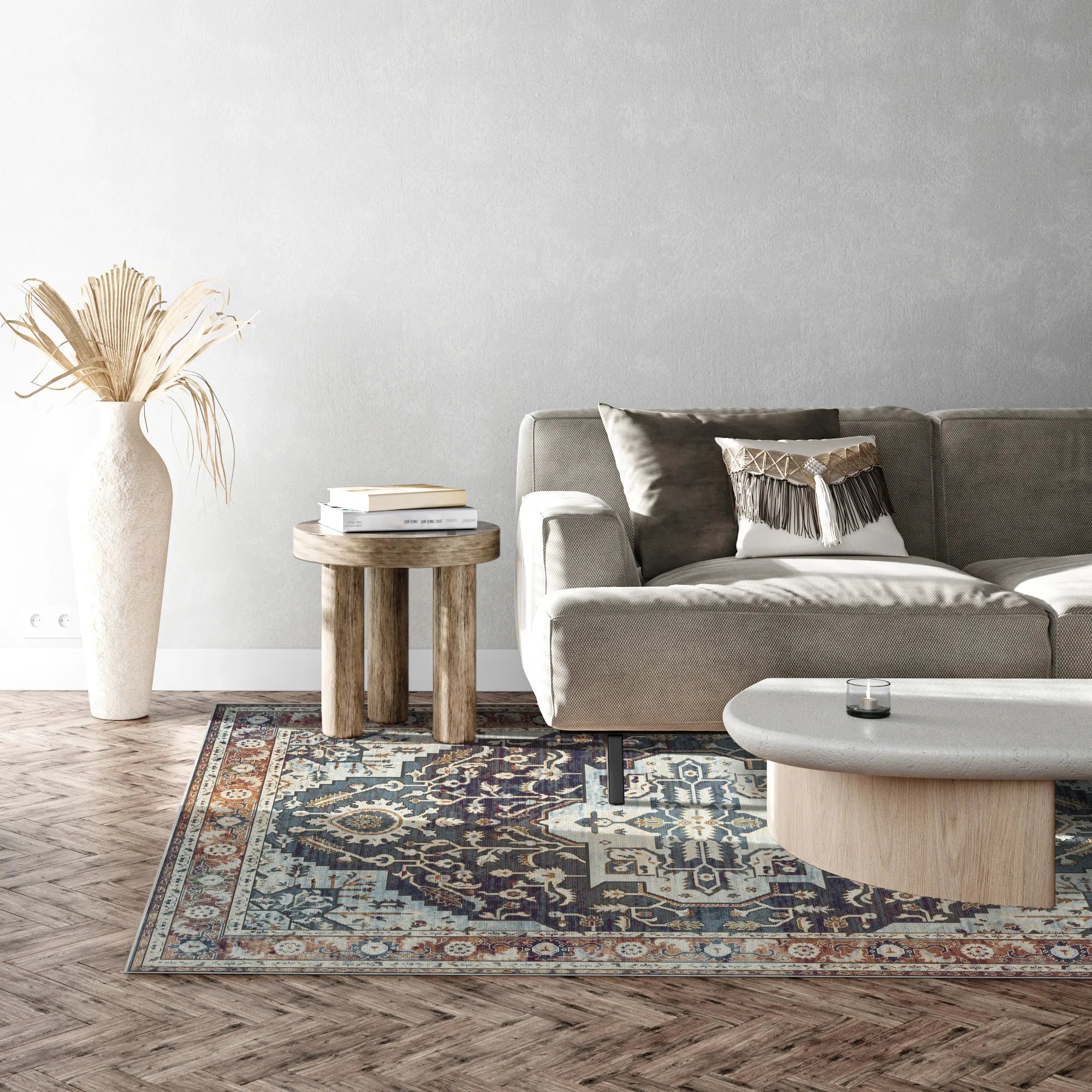 Nox Indigo Sovereign Medallion Rug