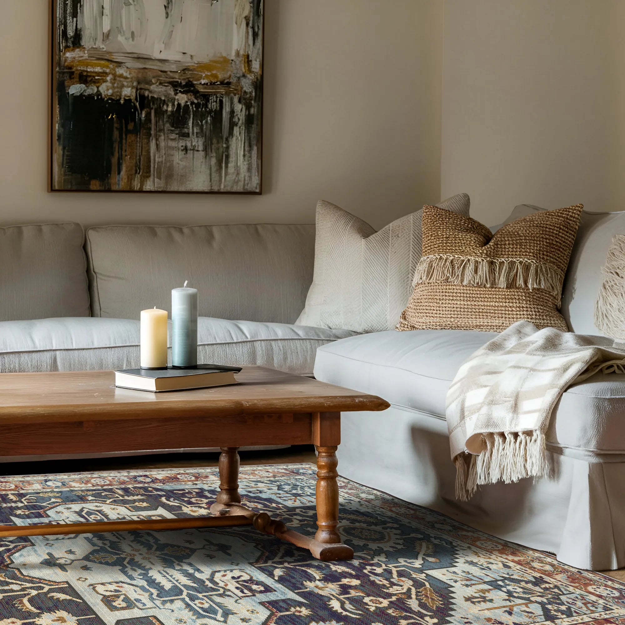 Nox Indigo Sovereign Medallion Rug