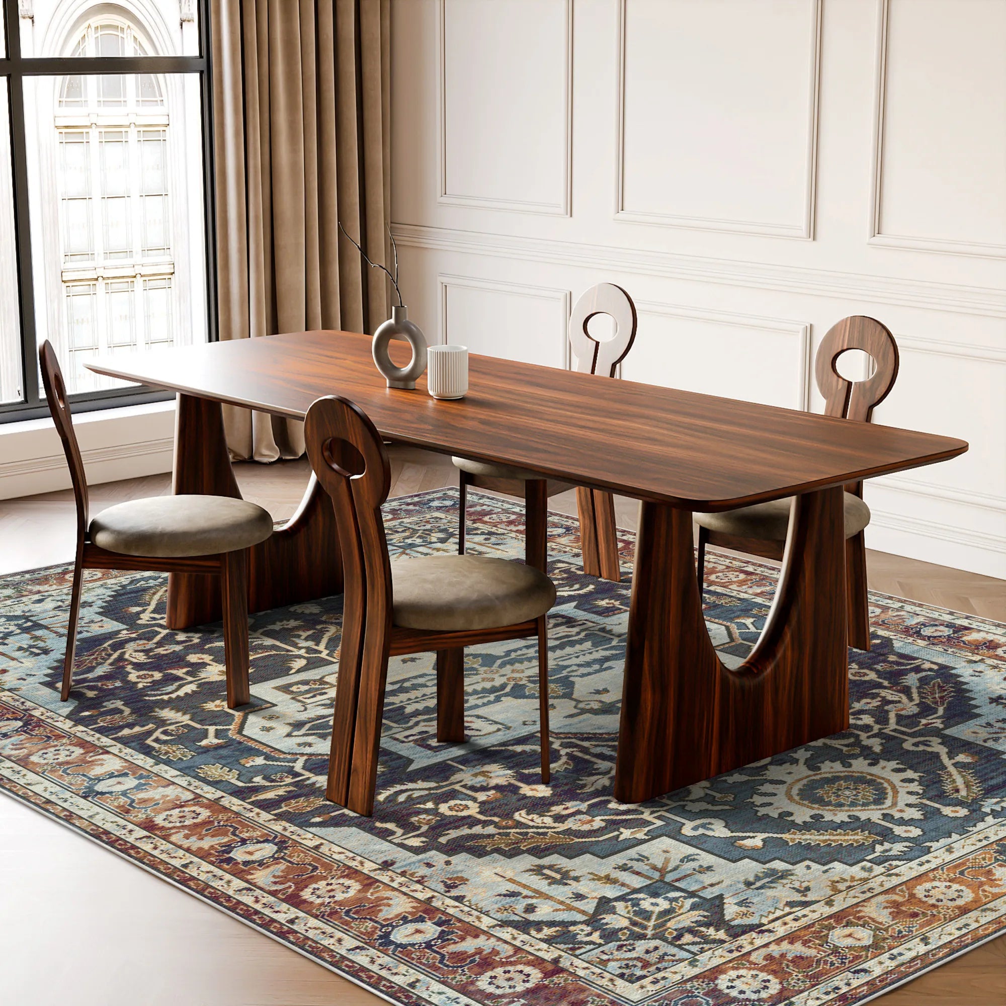 Nox Indigo Sovereign Medallion Rug