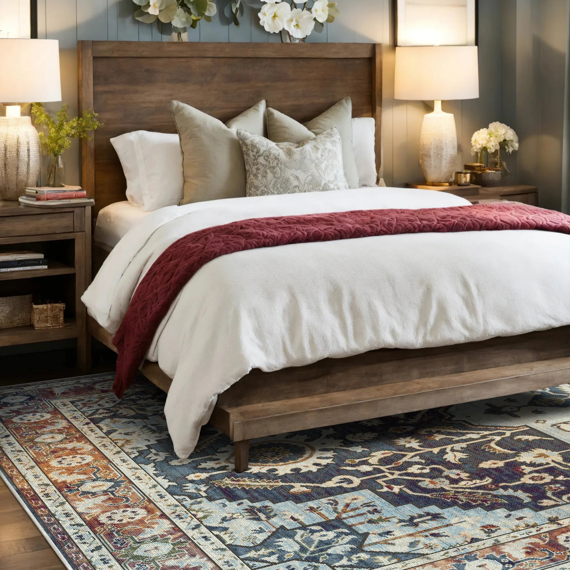 Nox Indigo Sovereign Medallion Rug