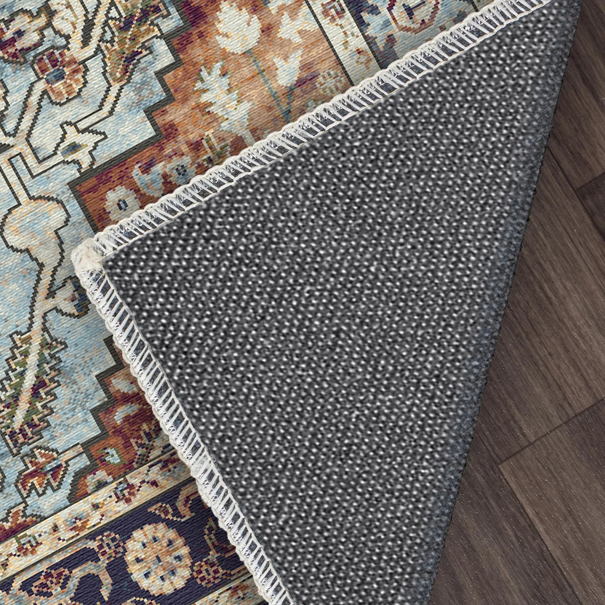 Caspian Slate Sovereign Medallion Rug