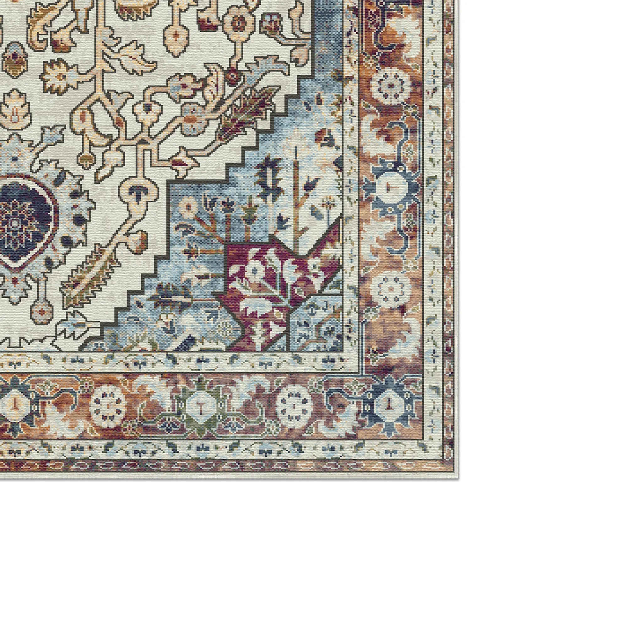 Aria Ivory Sovereign Medallion Rug