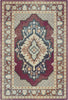 Vala Plum Diamond Medallion Rug 
