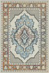 Elara Ivory Diamond Medallion Rug Ivory