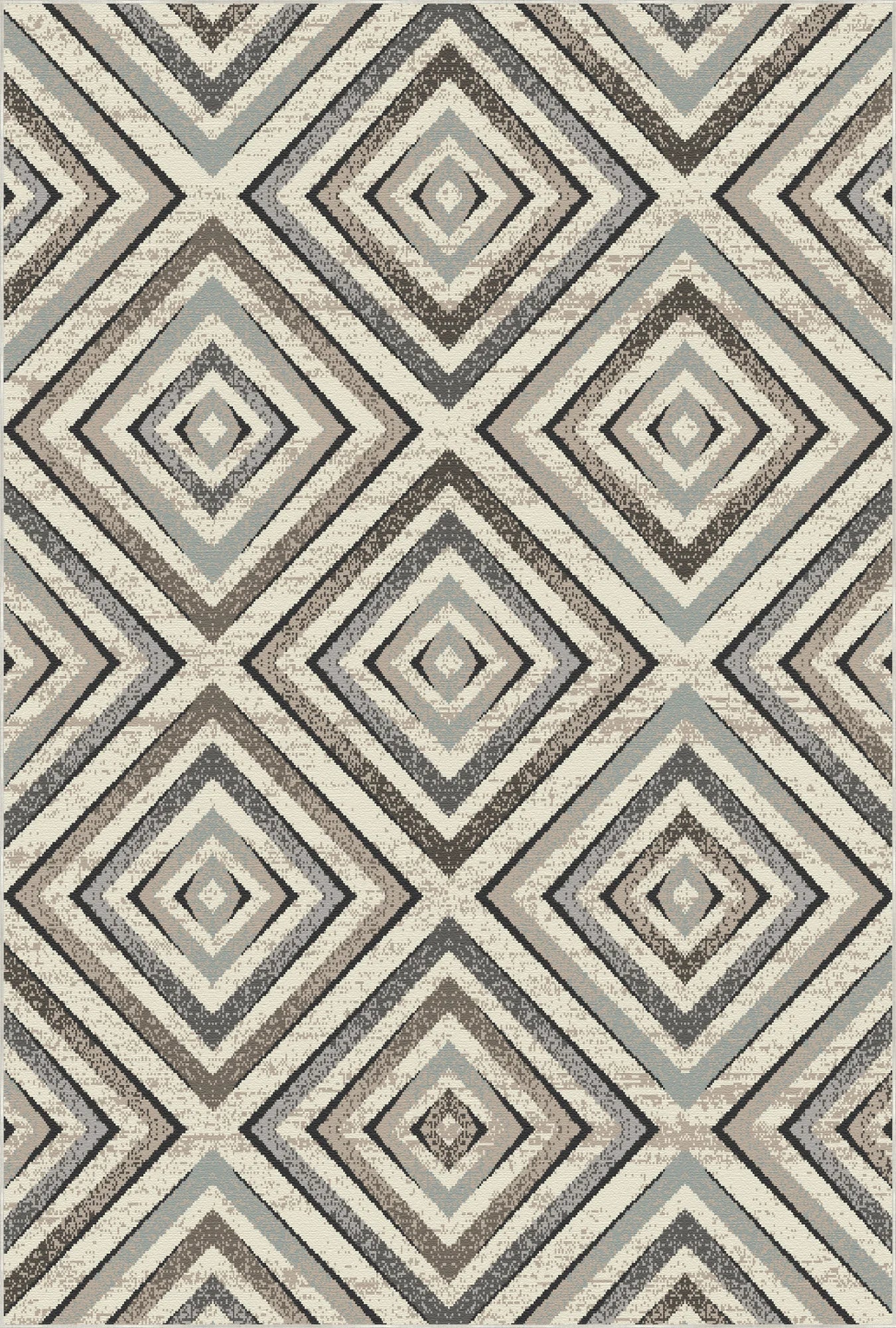 Nordic Prism Geometric Washable Rug