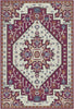 Cleo Plum Emblem Medallion Rug 