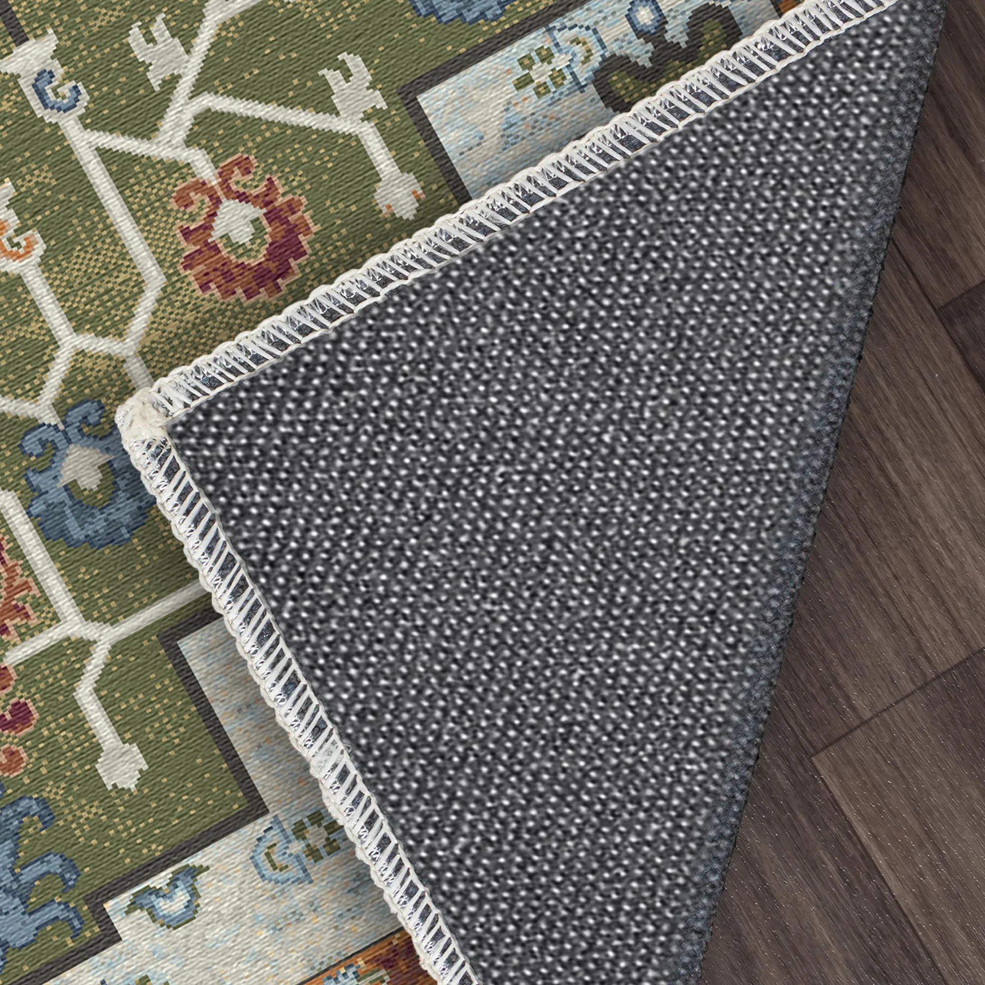 Juno Sage Emblem Medallion Rug