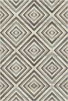 Nordic Prism Geometric Washable Rug Gray