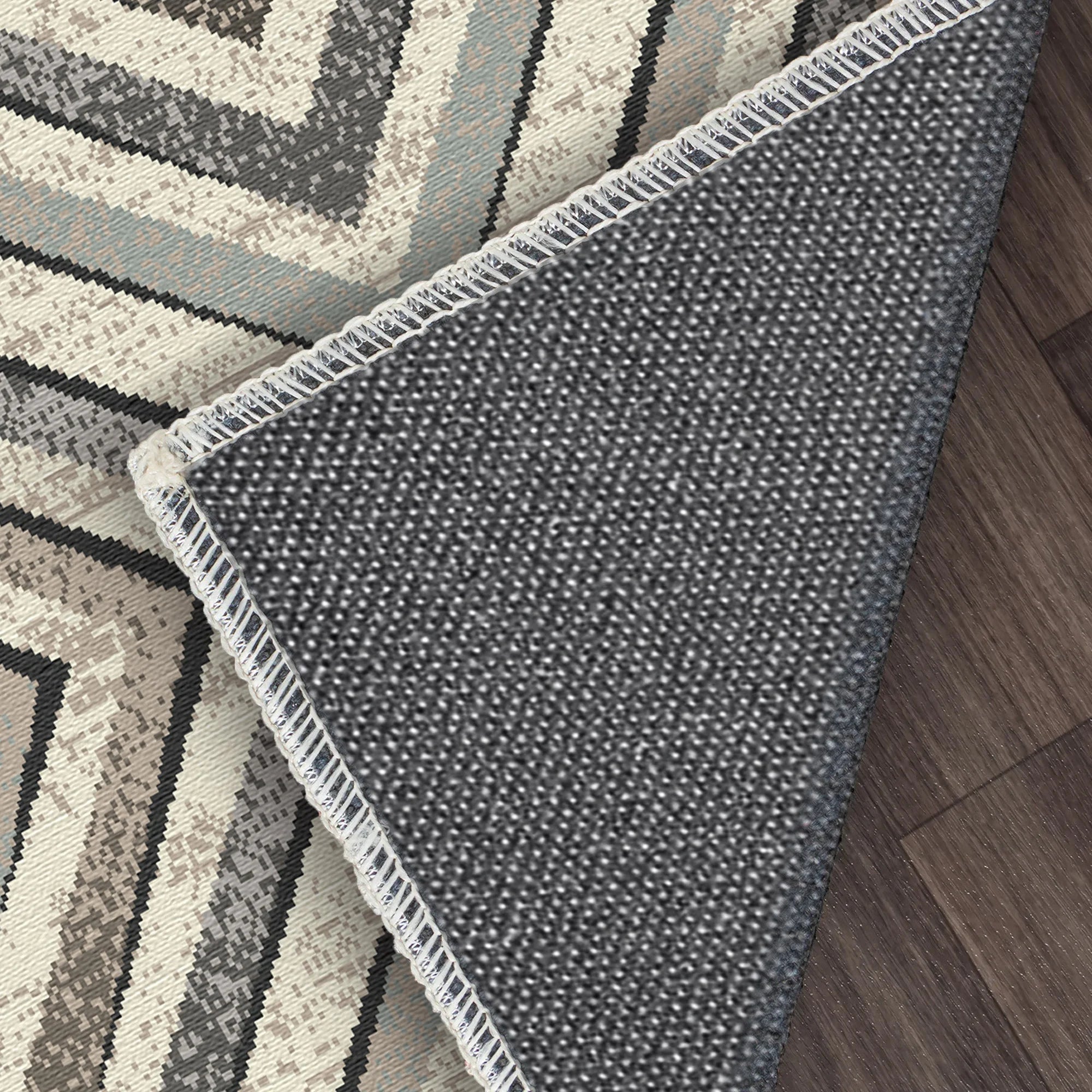 Nordic Prism Geometric Washable Rug