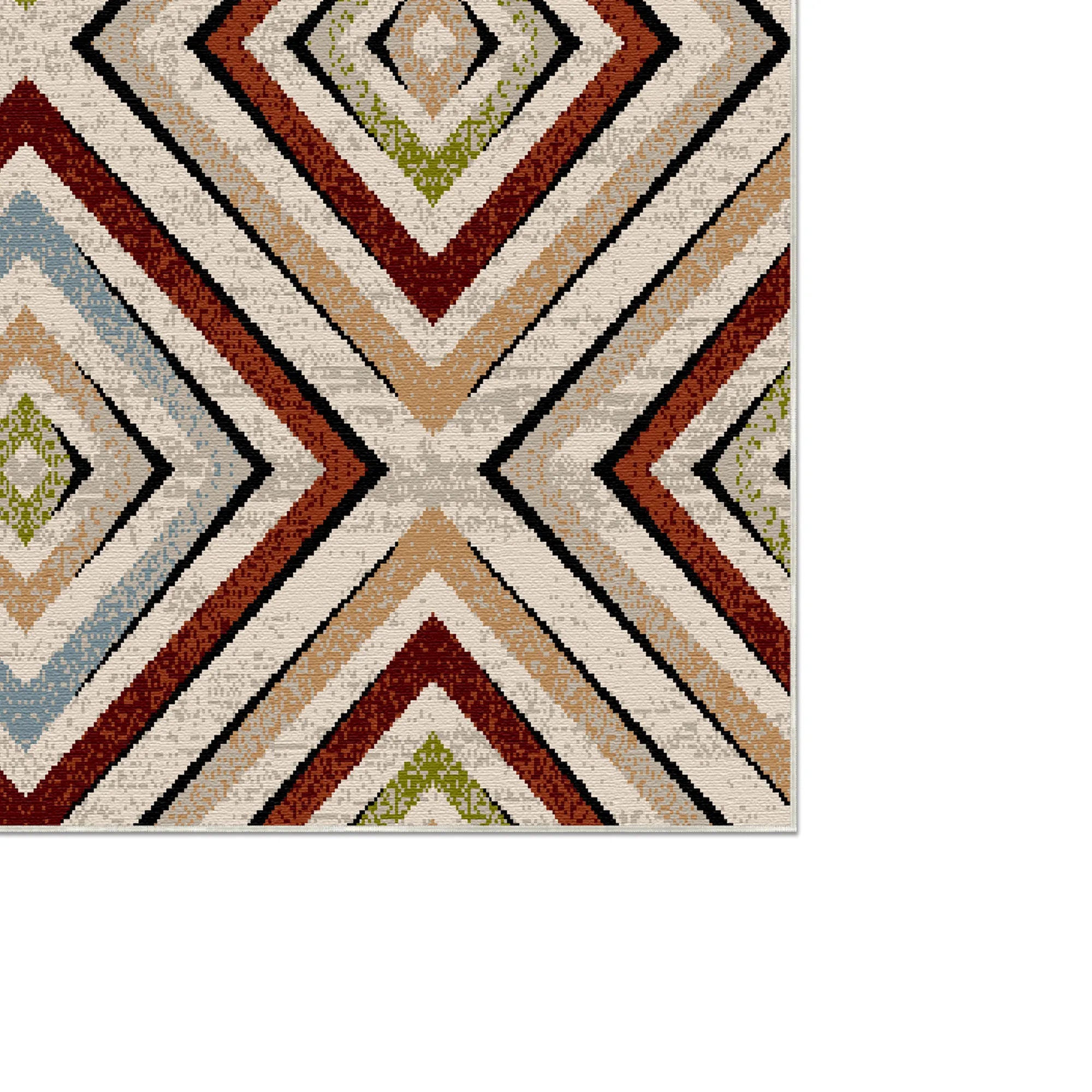 Sierra Prism Geometric Washable Rug