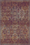 Amara Plum Arabesque Washable Rug Plum