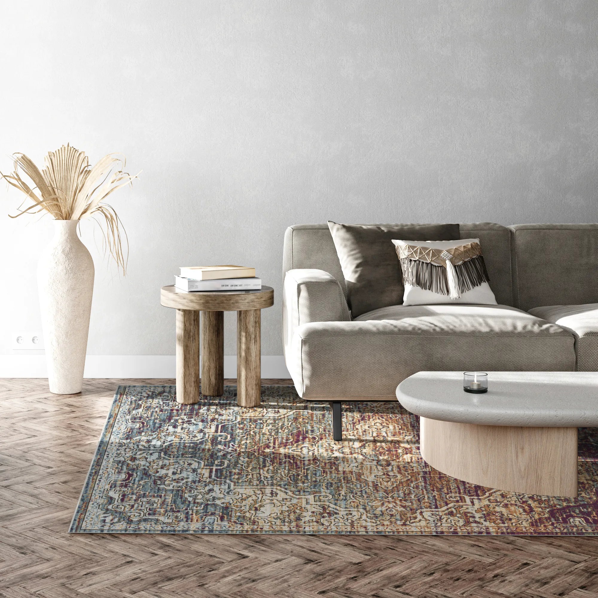 Lyra Plum Mirage Medallion Rug