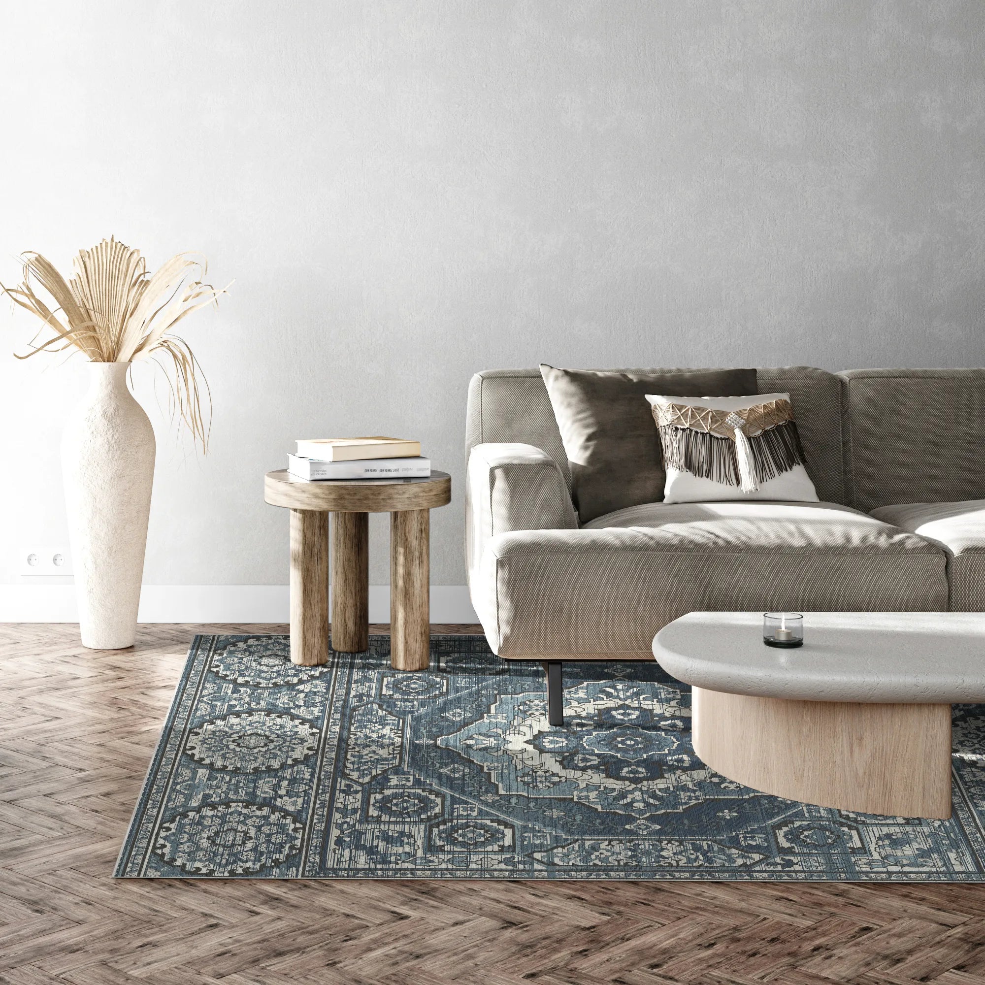 Cipher Cobalt Atelier Rug