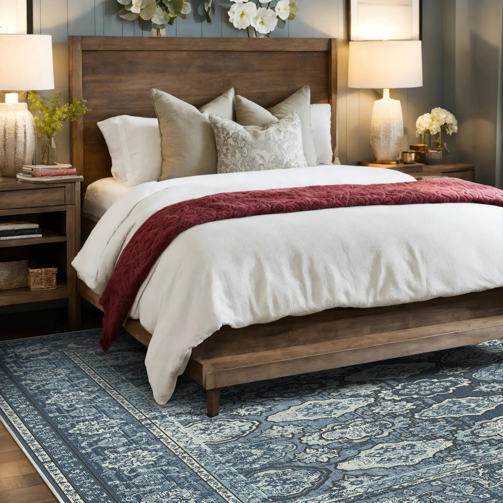 Azure Mosaic Zenith Rug