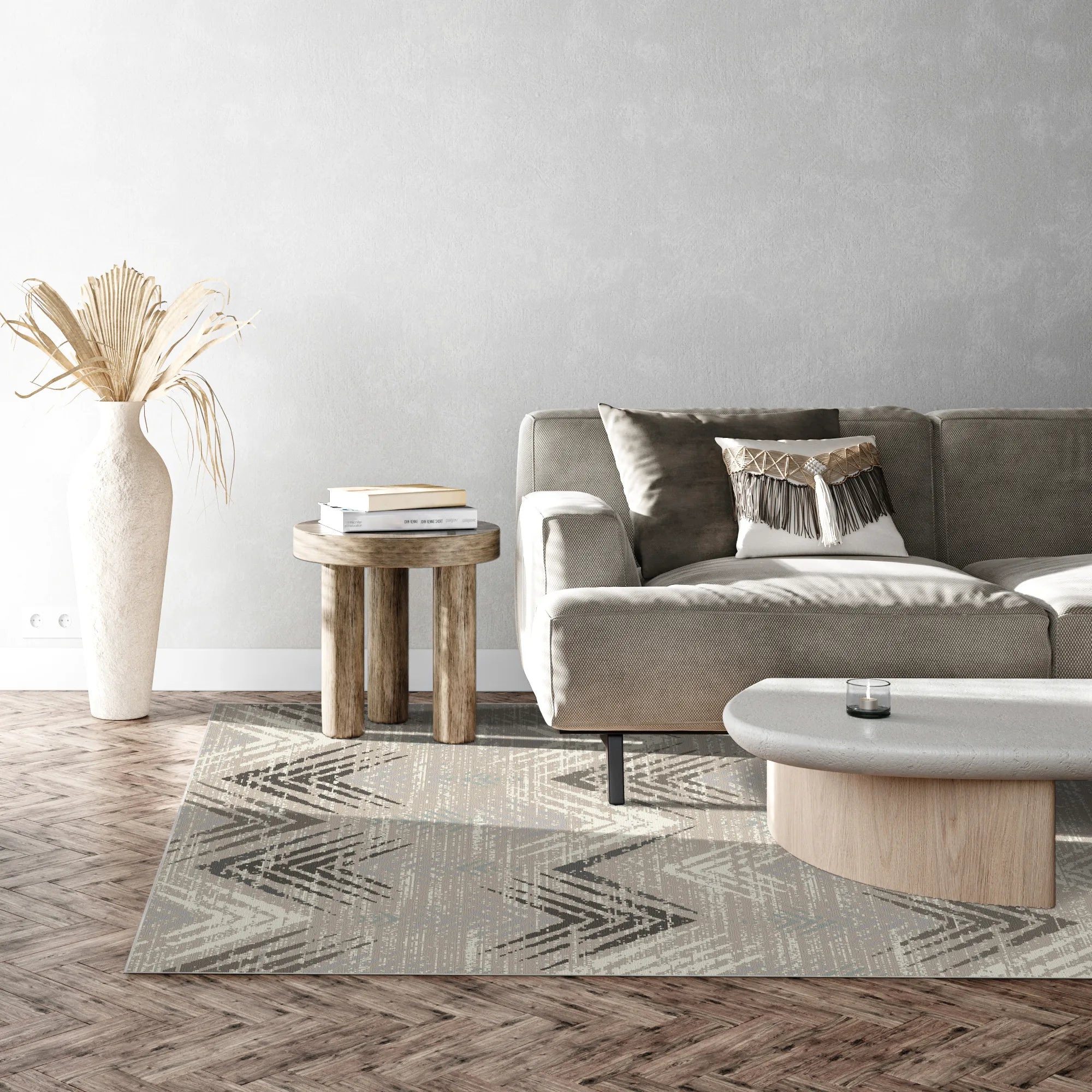 Tundra Echo Distressed Washable Rug