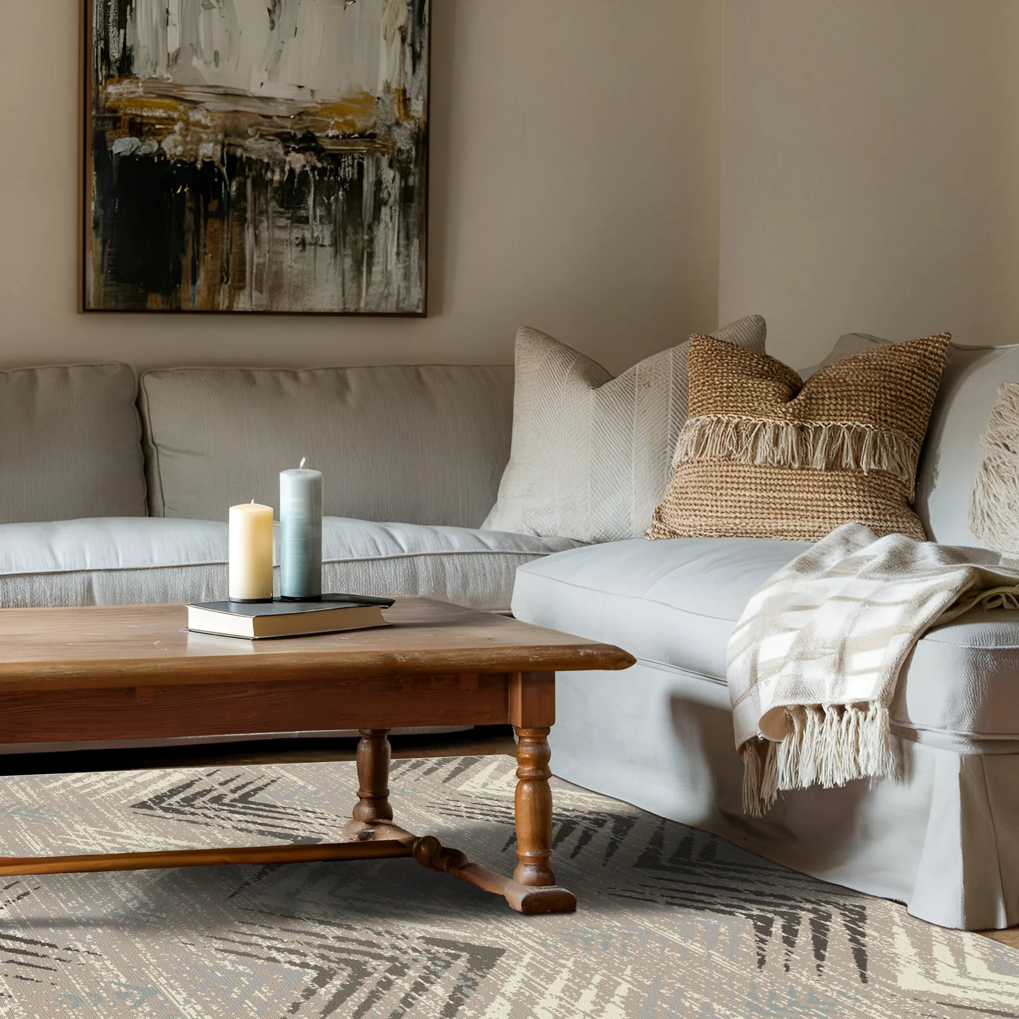 Tundra Echo Distressed Washable Rug