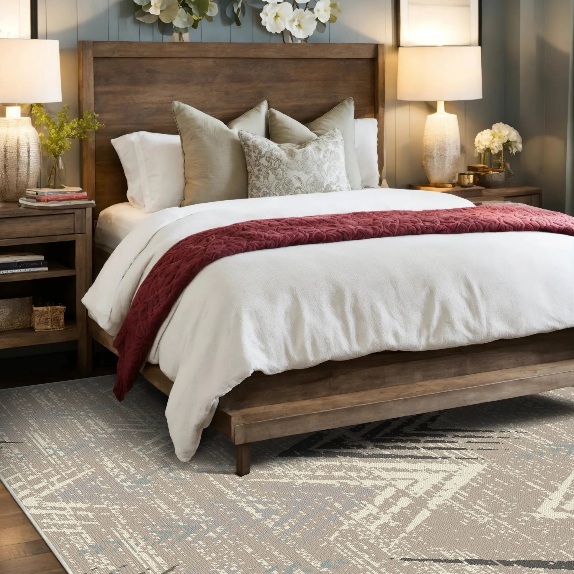 Tundra Echo Distressed Washable Rug