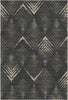 Obsidian Ridge Abstract Washable Rug 