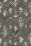 Canyon Shadow Abstract Washable Rug Mocha