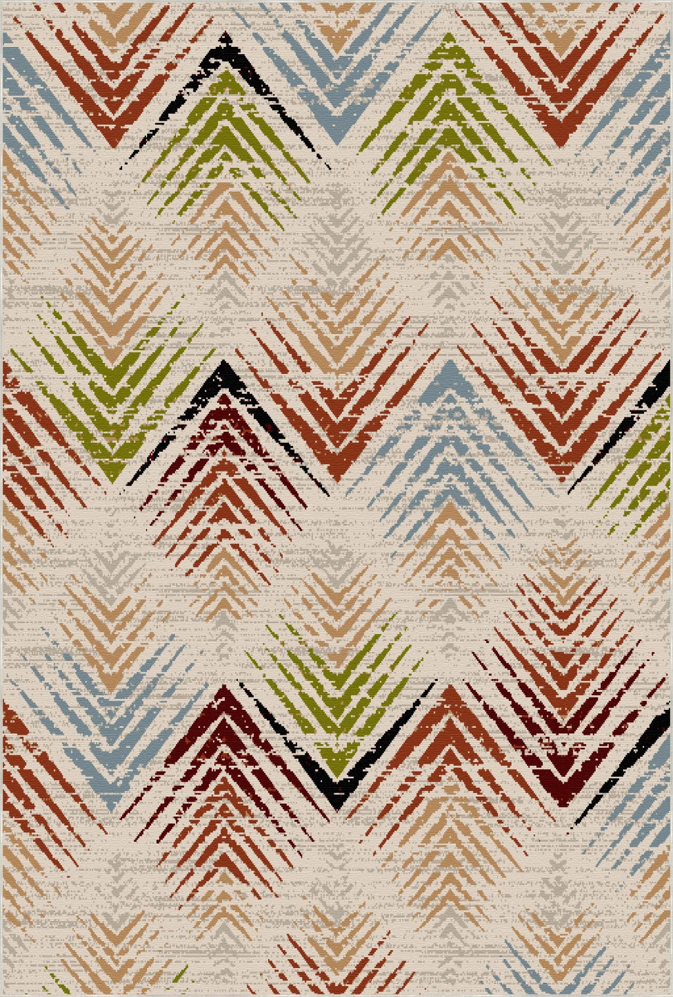 Rio Mosaic Abstract Washable Rug