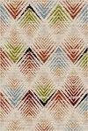 Rio Mosaic Abstract Washable Rug Multi