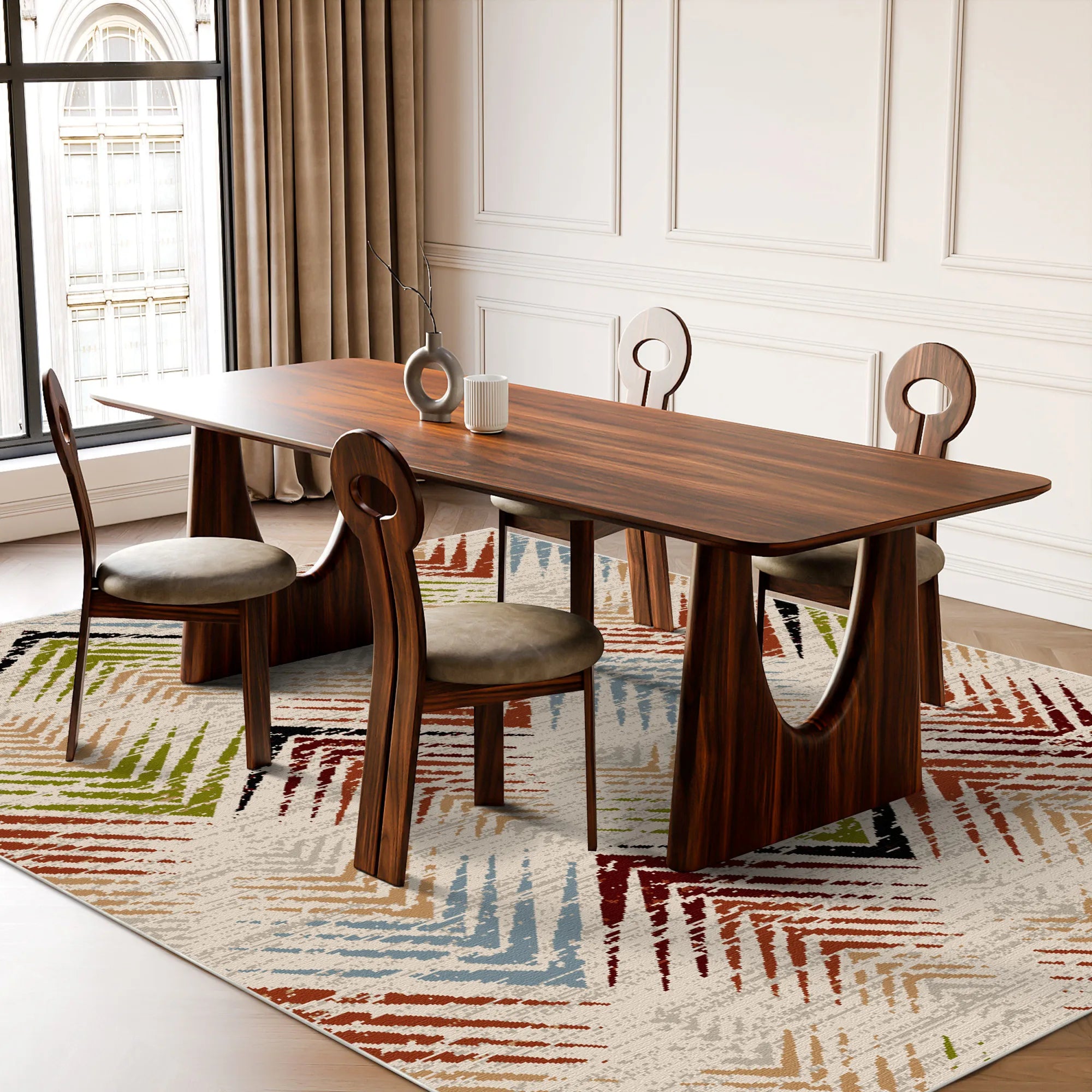 Tappeto Lavabile Astratto Mosaico Rio