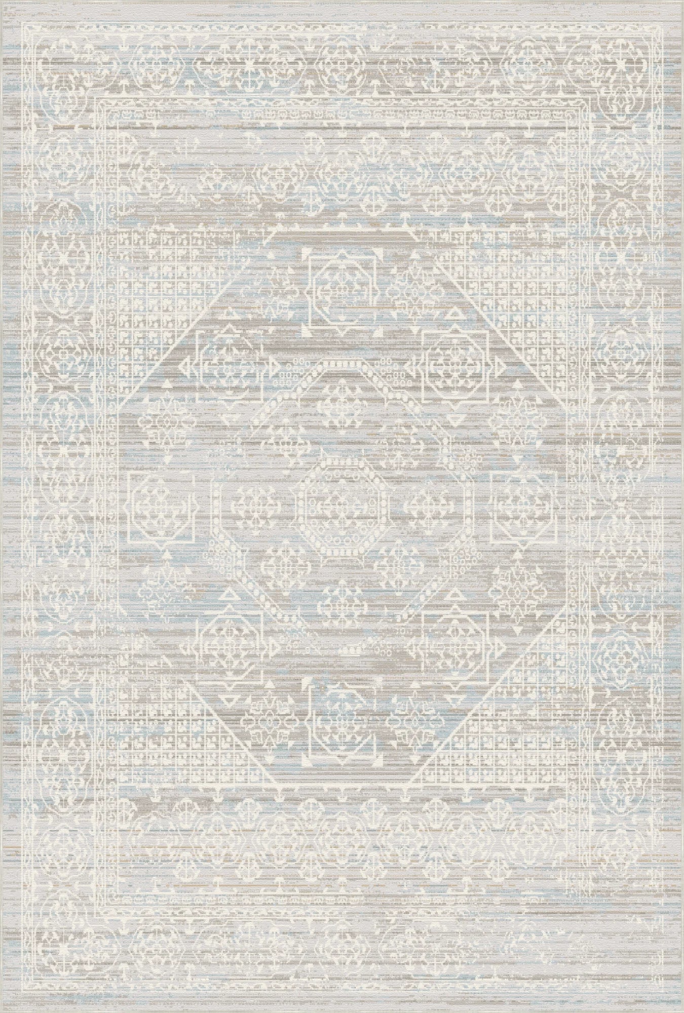 Stellar Frost Geometric Rug