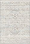 Stellar Frost Geometric Rug Cream