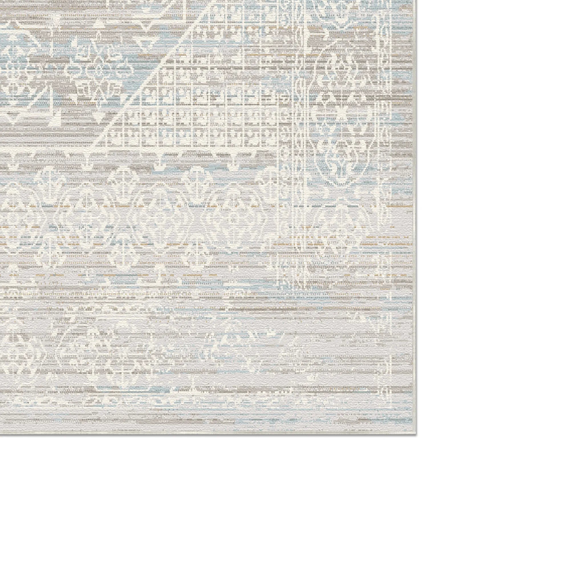 Stellar Frost Geometric Rug
