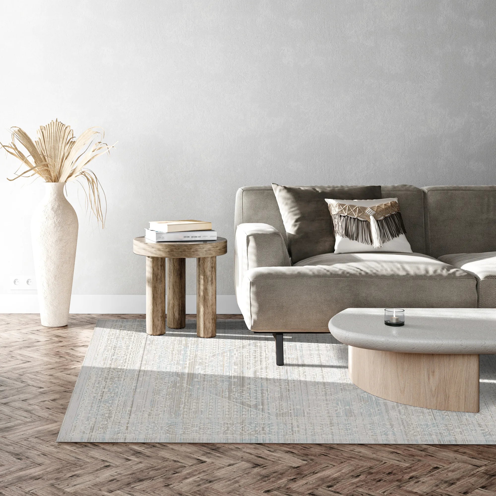 Stellar Frost Geometric Rug