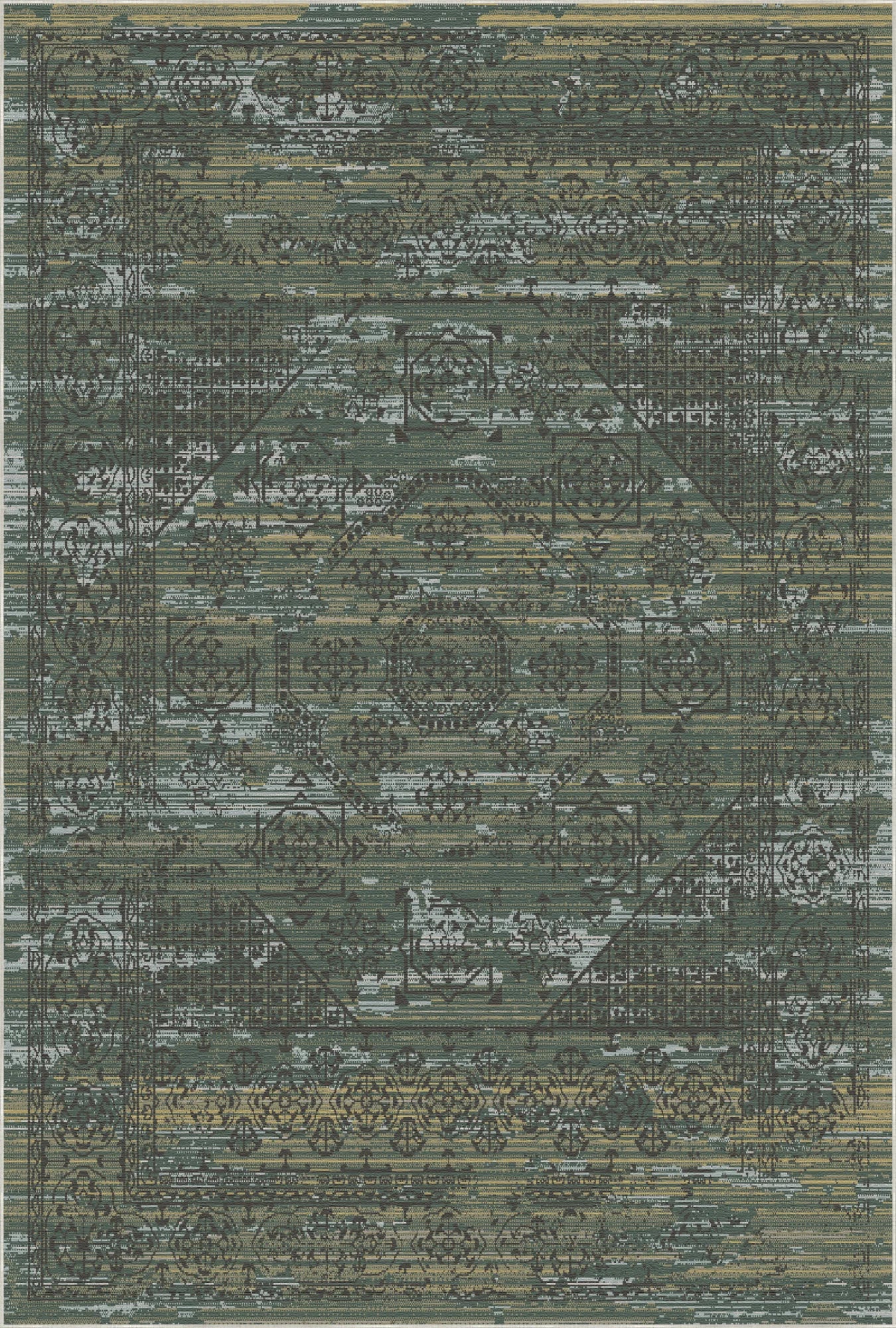 Solstice Sage Geometric Rug