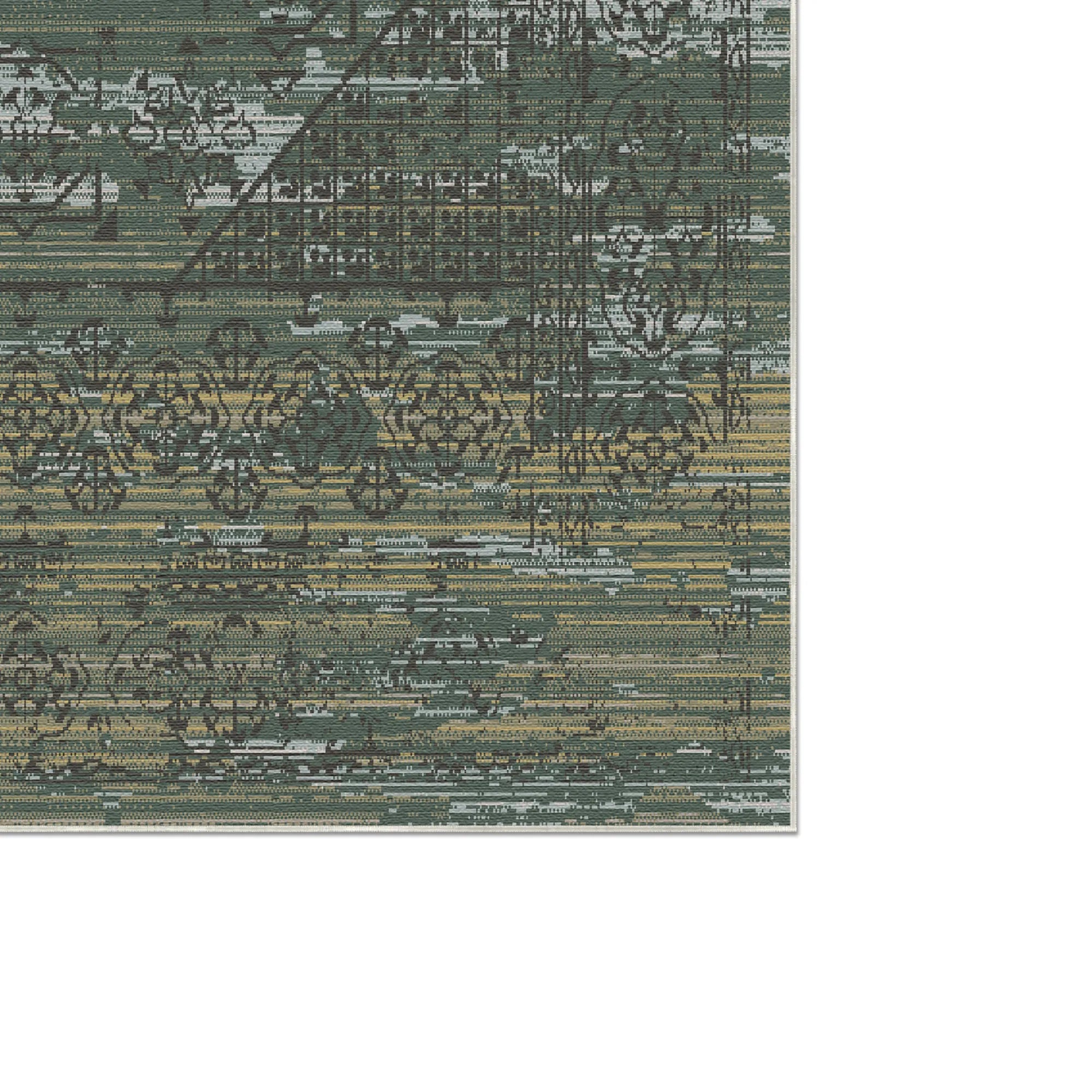 Solstice Sage Geometric Rug