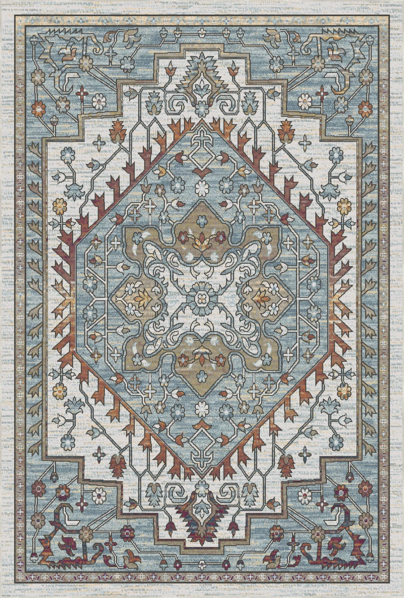 Elysian Slate Compass Rug